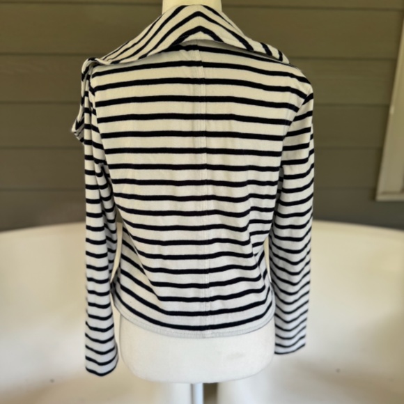 GAP Navy Stripe Moto Jacket - MP - Picture 3 of 8